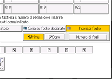 Illustrazione della schermata sul pannello di controllo