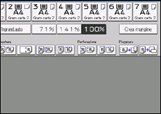 Illustrazione della schermata sul pannello di controllo