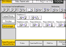 Illustrazione della schermata sul pannello di controllo