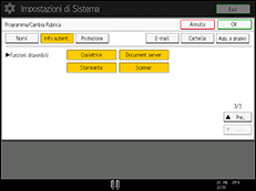 Illustrazione pannello operativo