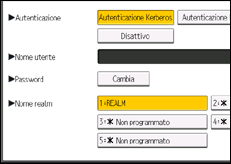 Illustrazione della schermata sul pannello di controllo