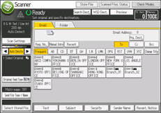 Illustrazione della schermata sul pannello di controllo