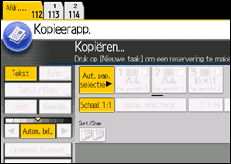 Afbeelding van bedieningspaneel