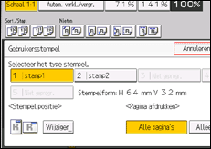 Afbeelding van bedieningspaneel
