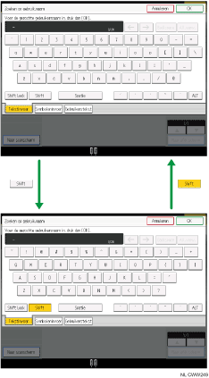 Afbeelding van de toetsen