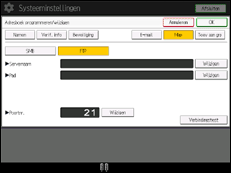 Afbeelding van bedieningspaneel