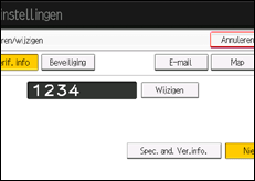 Afbeelding van bedieningspaneel