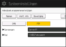 Afbeelding van bedieningspaneel
