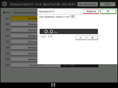 Afbeelding van bedieningspaneel