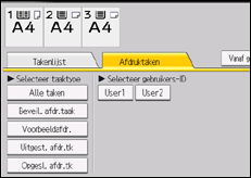 Afbeelding van bedieningspaneel