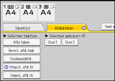 Afbeelding van bedieningspaneel