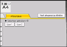Afbeelding van bedieningspaneel