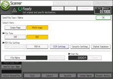 Afbeelding van bedieningspaneel