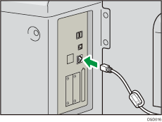 Иллюстрация подсоединения кабеля Ethernet