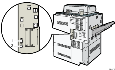 已编号的连接电话线路插图