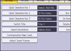操作面板画面插图