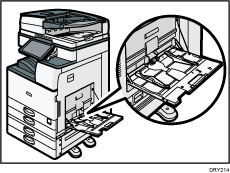 Imagem da bandeja de alimentação manual