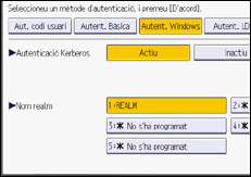 Il·lustració de pantalla del panell d'operacions