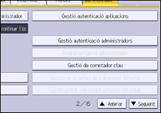 Il·lustració de pantalla del panell d'operacions