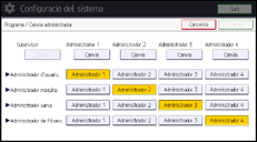 Il·lustració de pantalla del panell d'operacions