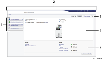 Il·lustració de la pantalla del navegador web (il·lustració de referència enumerada)
