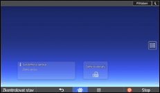 Ilustrace displeje ovládacího panelu