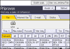 Ilustrace displeje ovládacího panelu