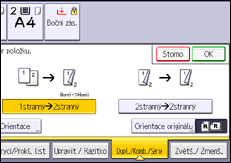 Ilustrace displeje ovládacího panelu