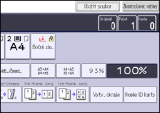 Ilustrace displeje ovládacího panelu