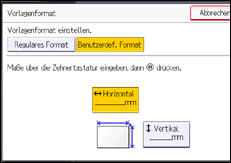 Abbildung Bedienfeld-Display