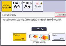 Abbildung Bedienfeld-Display