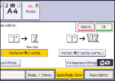 Abbildung Bedienfeld-Display