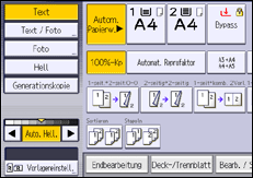 Abbildung Bedienfeld-Display
