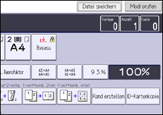 Abbildung Bedienfeld-Display