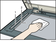 Nummerierte Abbildung Vorlagenglas