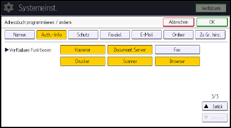 Abbildung Bedienfeld-Display
