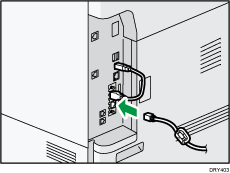 Abbildung des Anschlusses des Ethernet-Kabels