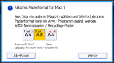 Abbildung Bedienfeld-Display
