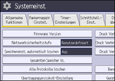 Abbildung Bedienfeld-Display
