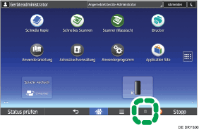Abbildung Bedienfeld-Display