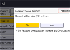 Abbildung Bedienfeld-Display