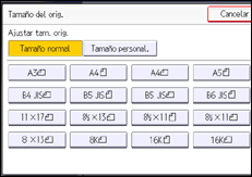 Ilustración de la pantalla panel de mandos
