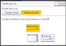 Ilustración de la pantalla panel de mandos