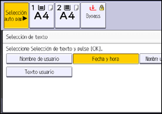 Ilustración de la pantalla panel de mandos
