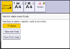 Ilustración de la pantalla panel de mandos