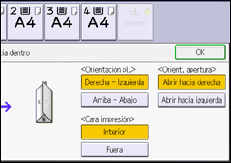 Ilustración de la pantalla del panel de mandos