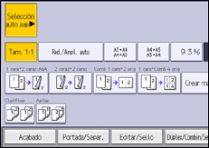 Ilustración de la pantalla panel de mandos