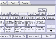 Ilustración de la pantalla panel de mandos