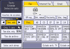 Ilustración de la pantalla panel de mandos
