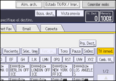 Ilustración de la pantalla panel de mandos